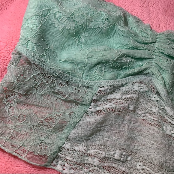 Free People Galloon Lace Crop Seafoam Bandeau Bra - Picture 6 of 6